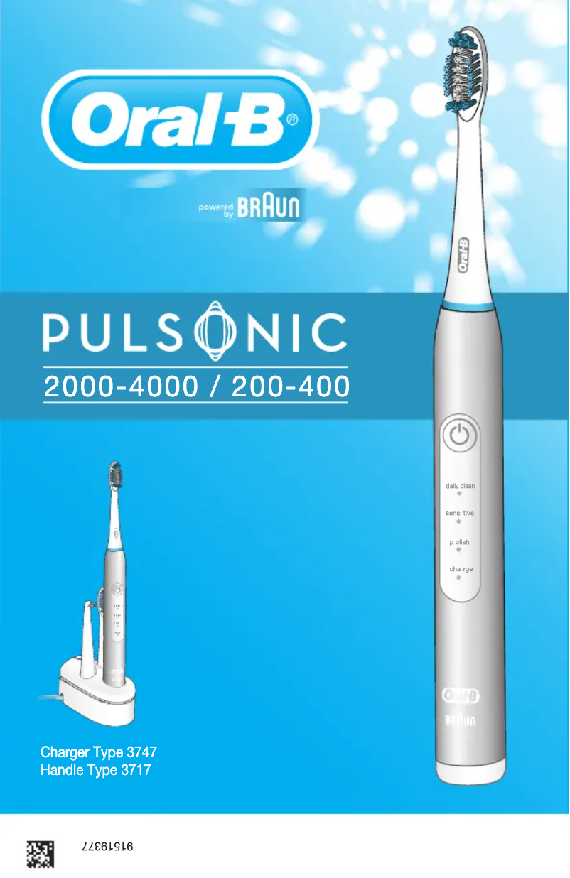 Page 1 of the manual User Manual Oral-B Pulsonic Slim Luxe 4000