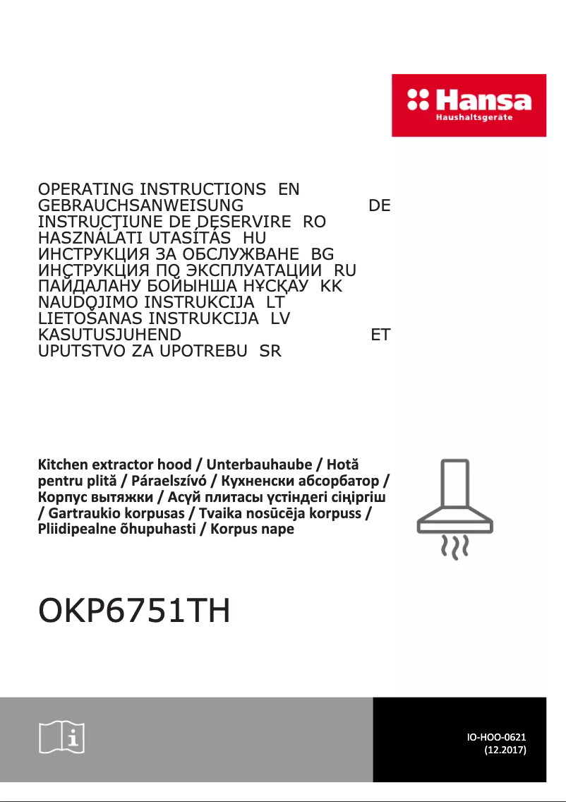 Page 1 of the manual User Manual Hansa OKP6751TH