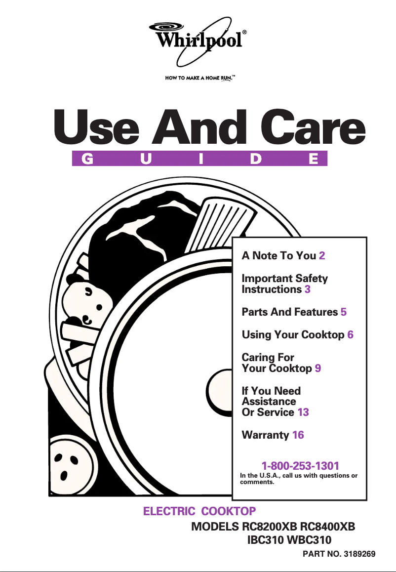 First page image of the manual for RC8400XBH1