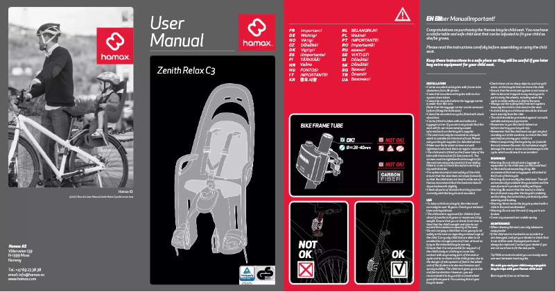 First page image of the manual for Zenith Relax C3