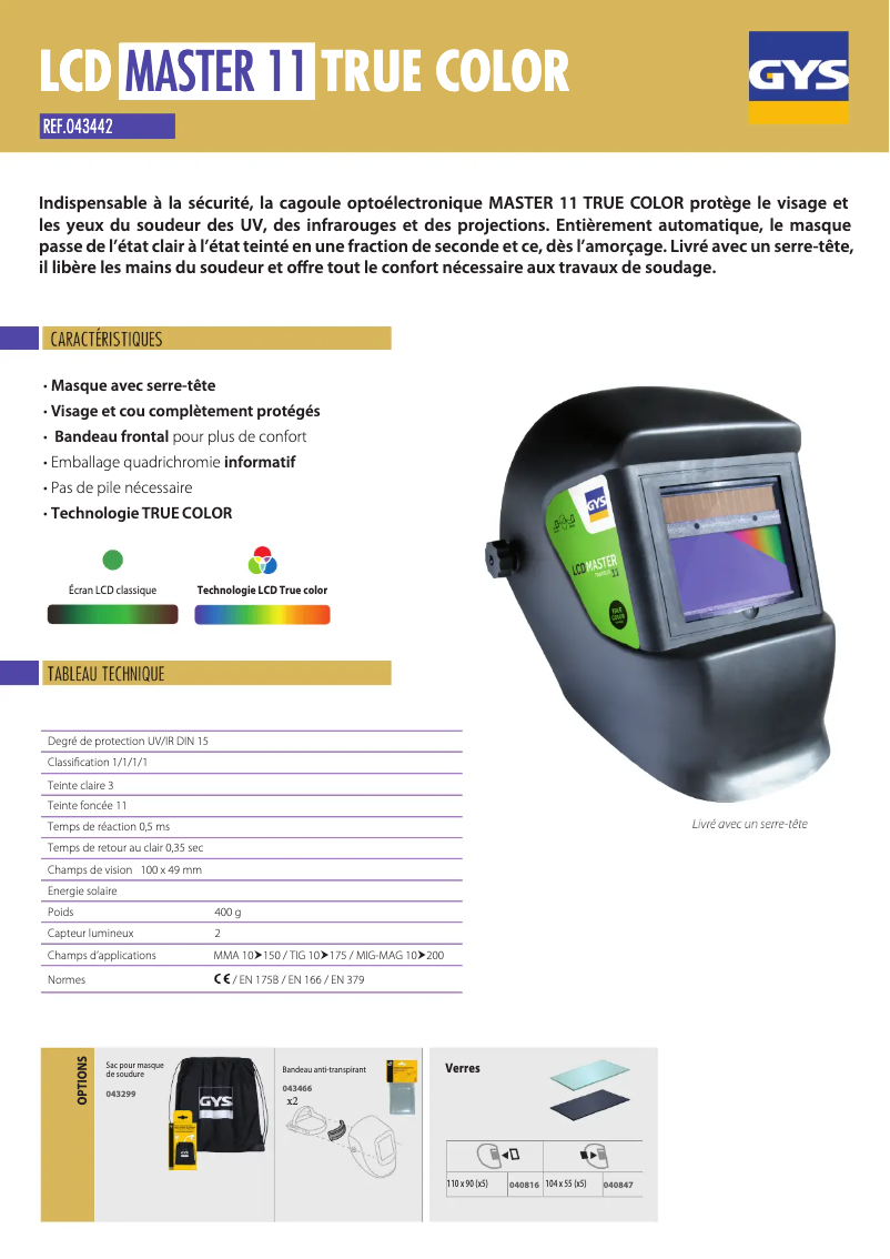 First page image of the manual for LCD Master 11