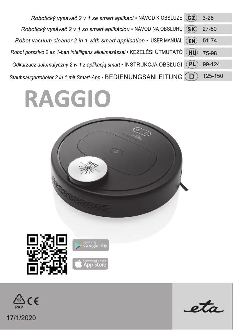 First page image of the manual for Raggio 5225 90000