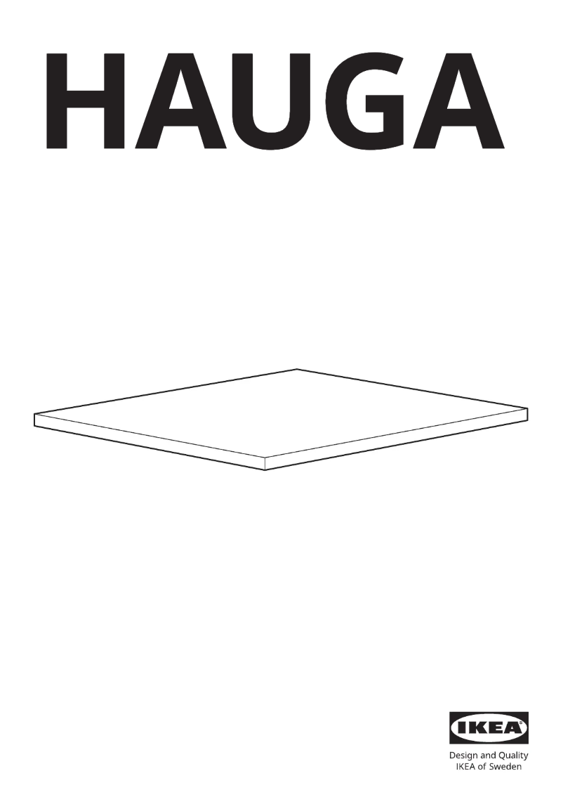 First page image of the manual for HAUGA 504.597.79