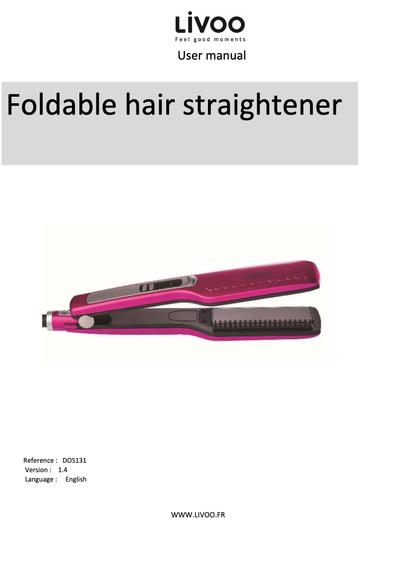 First page image of the manual for DOS131