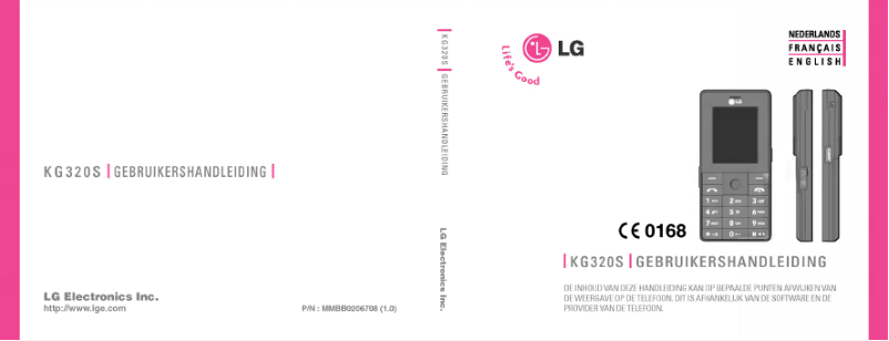 Page 1 of the manual User Manual LG KG320
