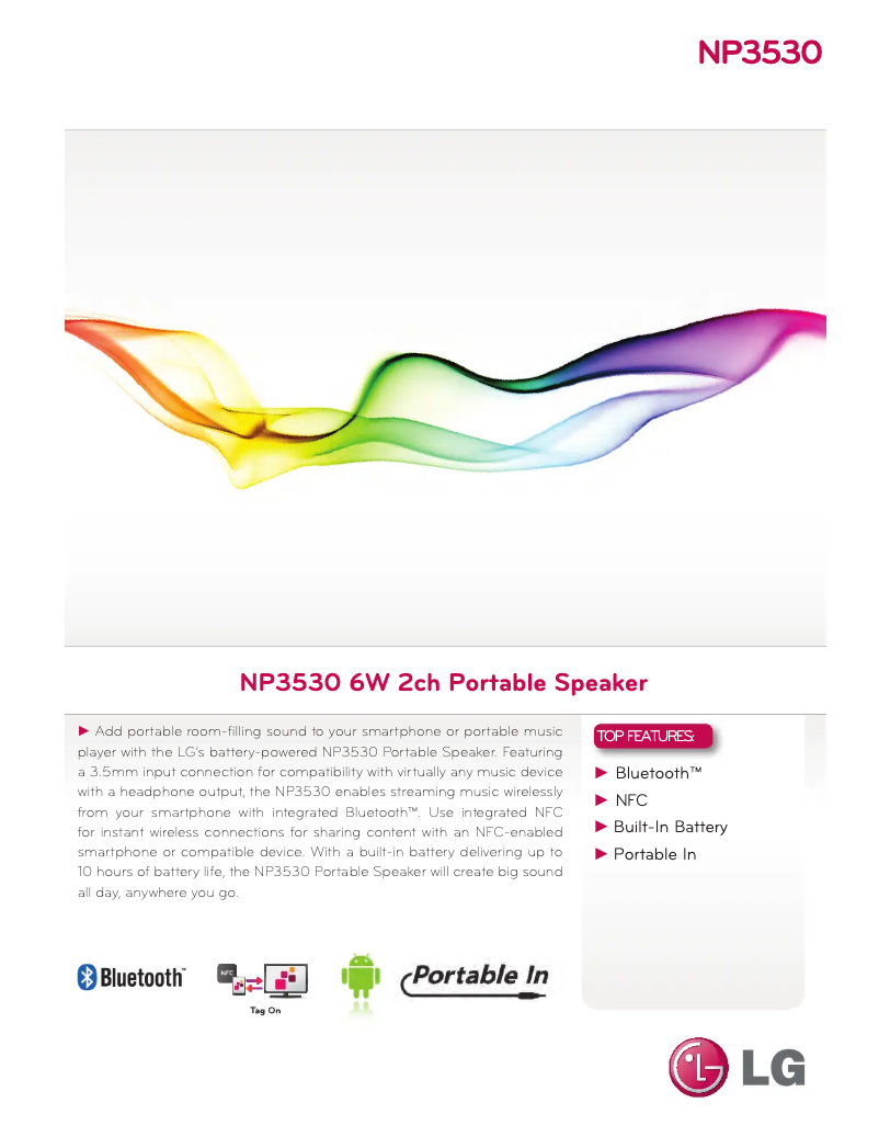 First page image of the manual for NP3530