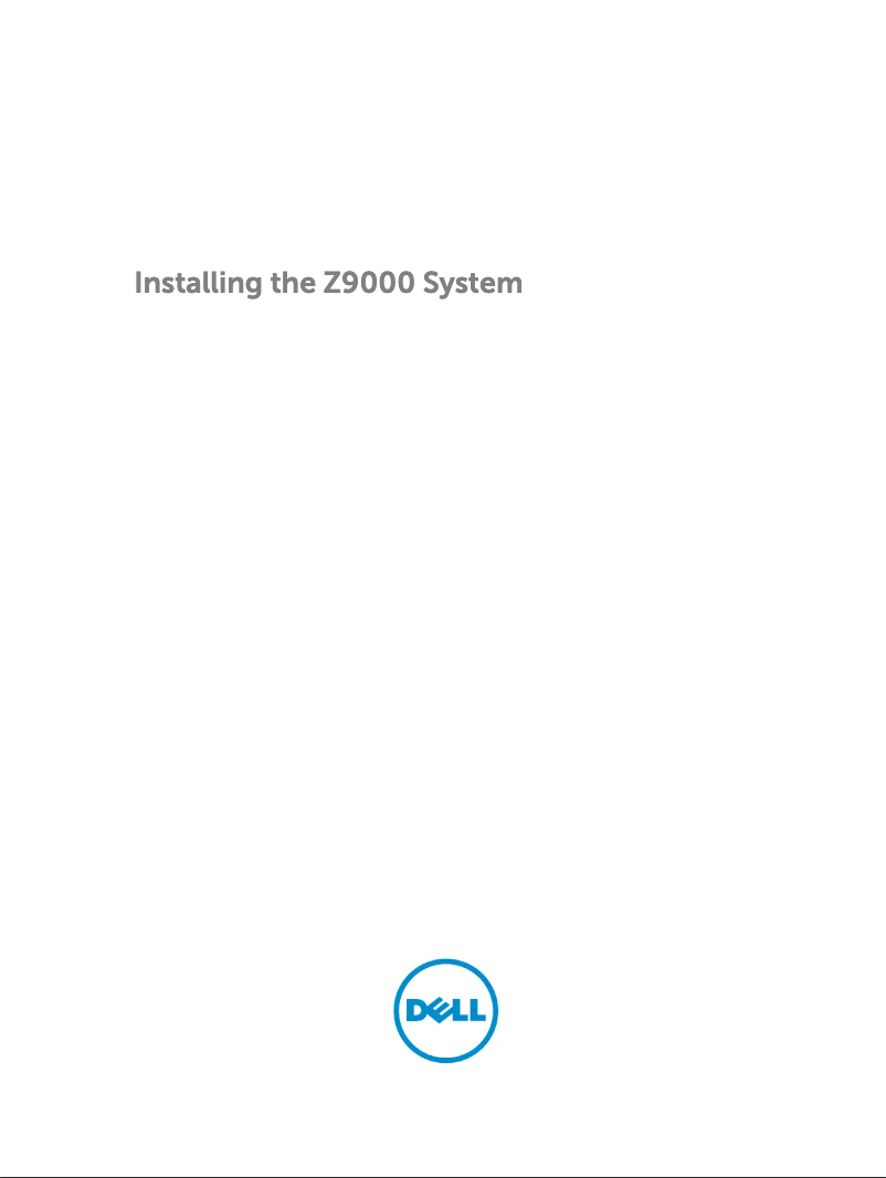 Page 1 of the manual User Manual Dell Force10 Z9000