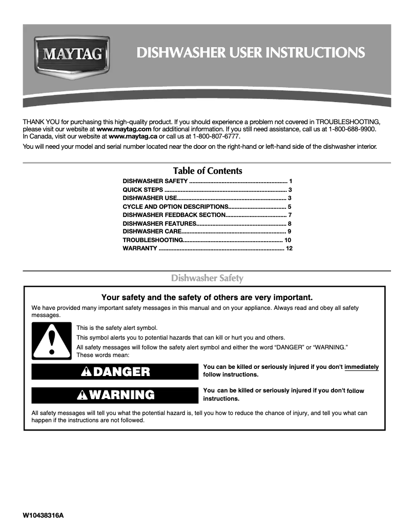 First page image of the manual for JetClean Plus MDB7749SBM