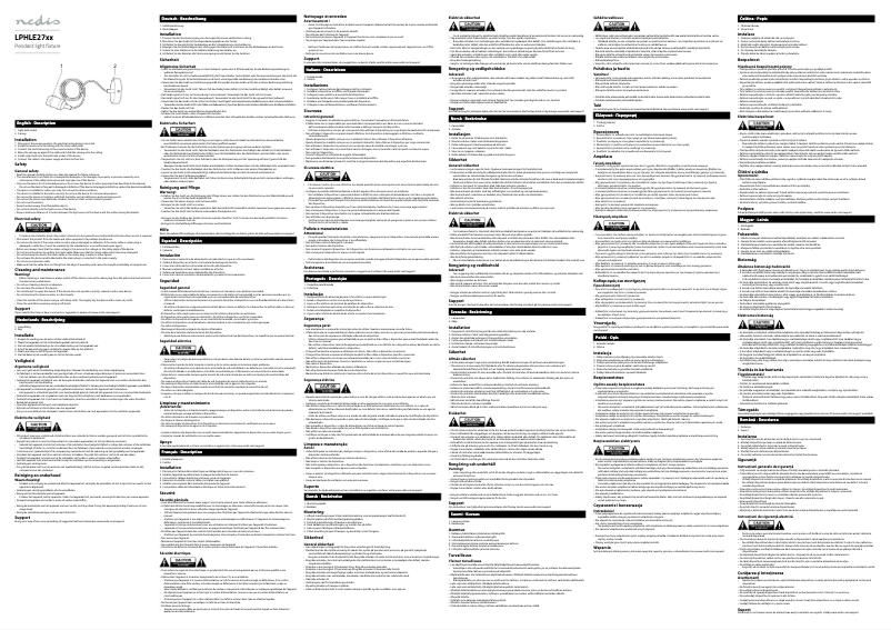 Page 1 of the manual User Manual Nedis LPHLE27CP