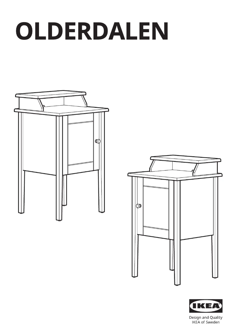 Page 1 of the manual User Manual Ikea OLDERDALEN 305.008.93