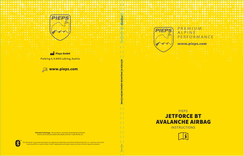 Page 1 of the manual User Manual Pieps JetForce BT