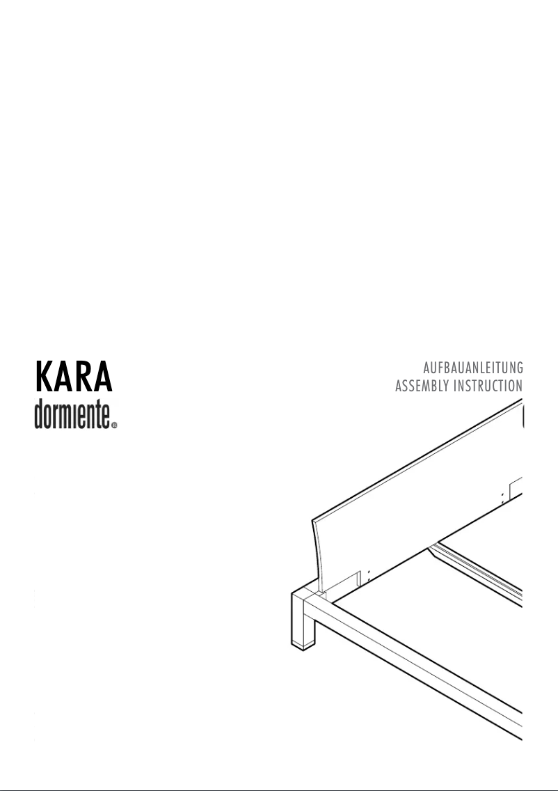 Page 1 of the manual User Manual Dormiente Kara