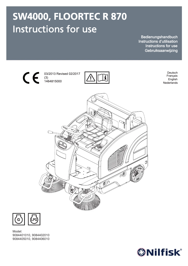 First page image of the manual for SW4000