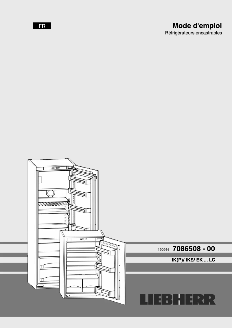 Page 1 of the manual User Manual Liebherr IKS 251