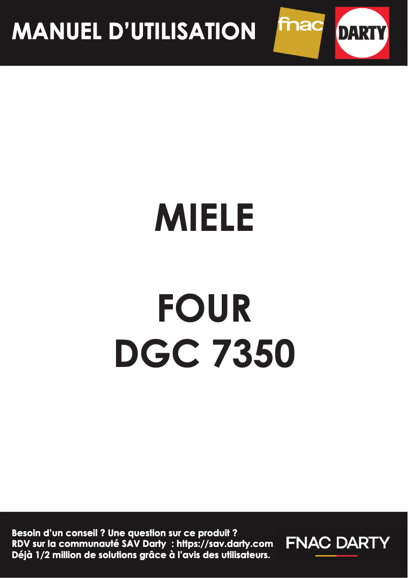 First page image of the manual for DGC 7350