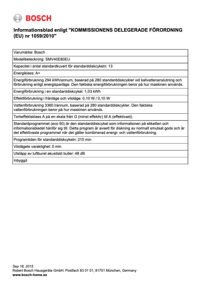 First page image of the manual for Serie | 4