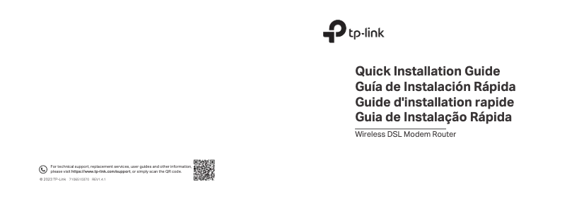 Page 1 of the manual User Manual TP-Link TD-8840T