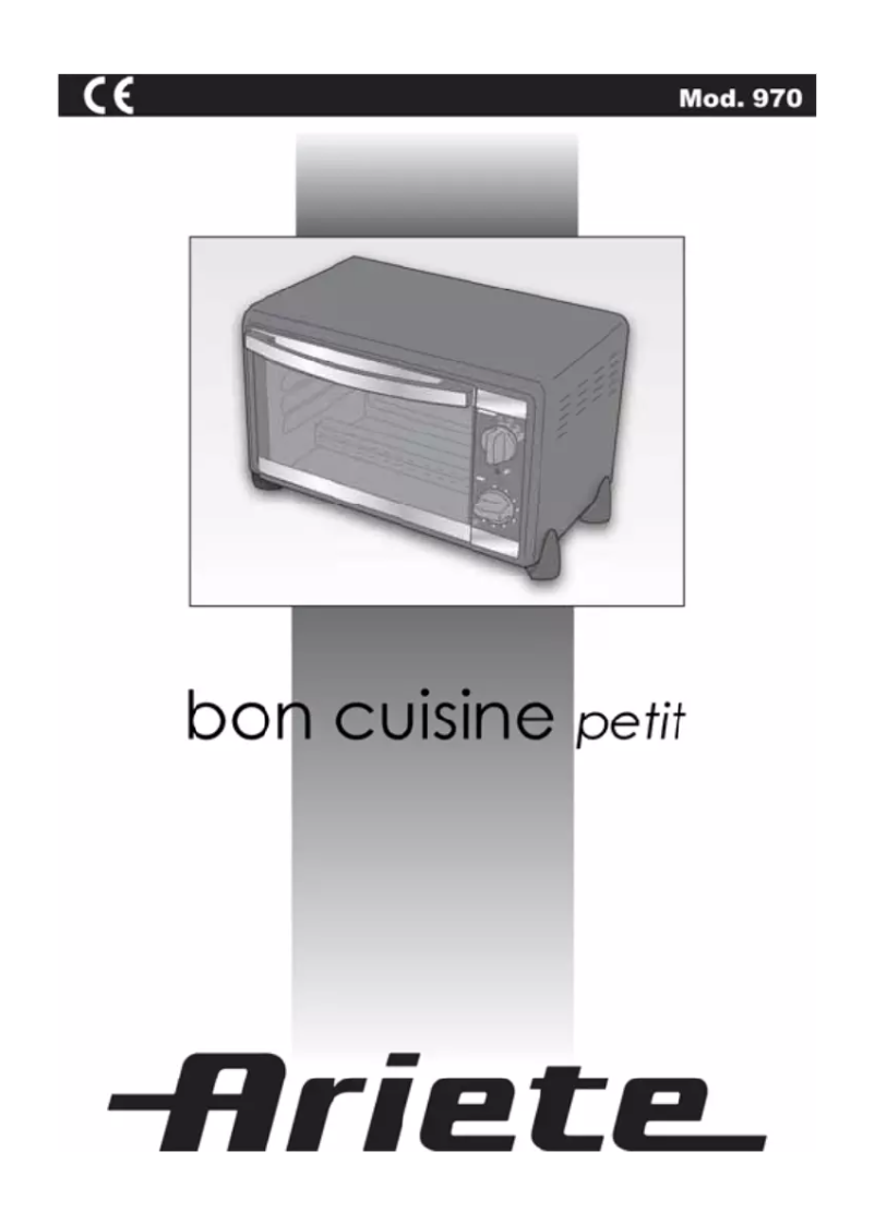 Page 1 of the manual User Manual Ariete Bon Cuisine Petit 970