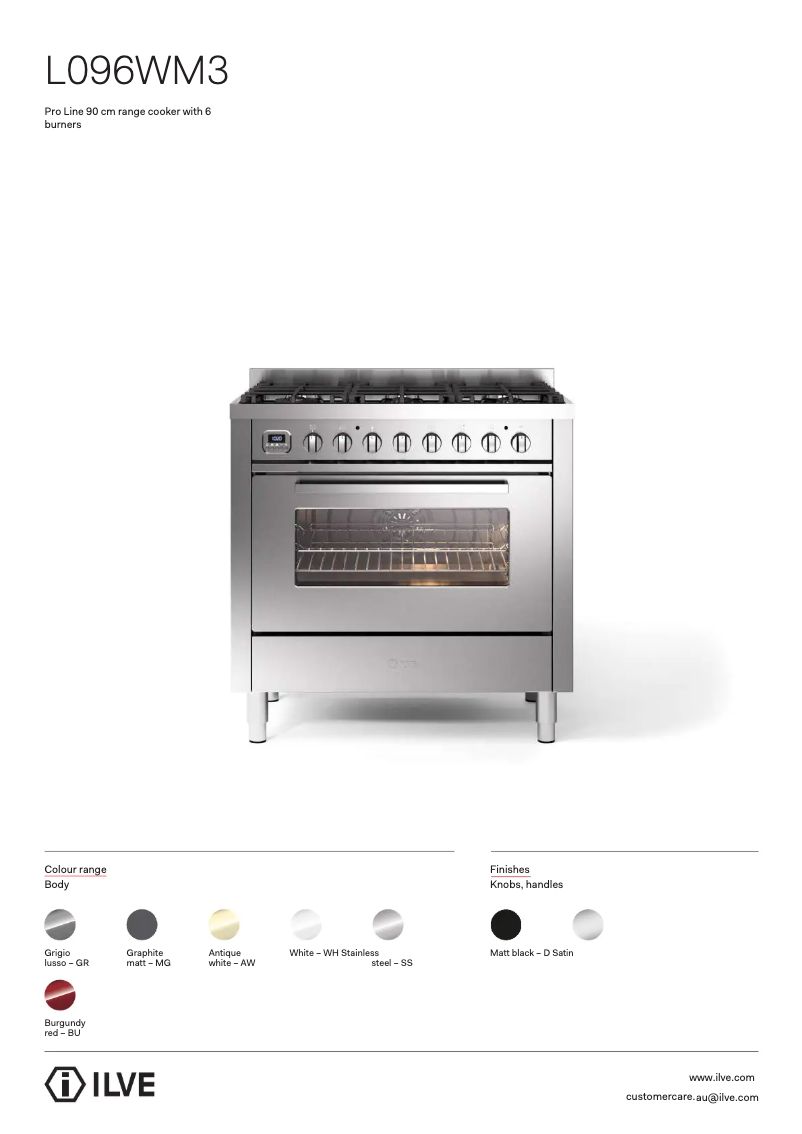 First page image of the manual for L096WM3GRD