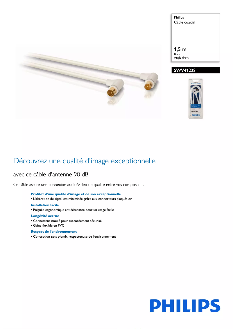 First page image of the manual for SWV4122S