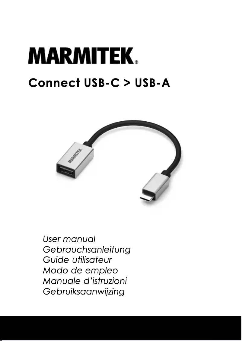 First page image of the manual for Connect USB C > USB