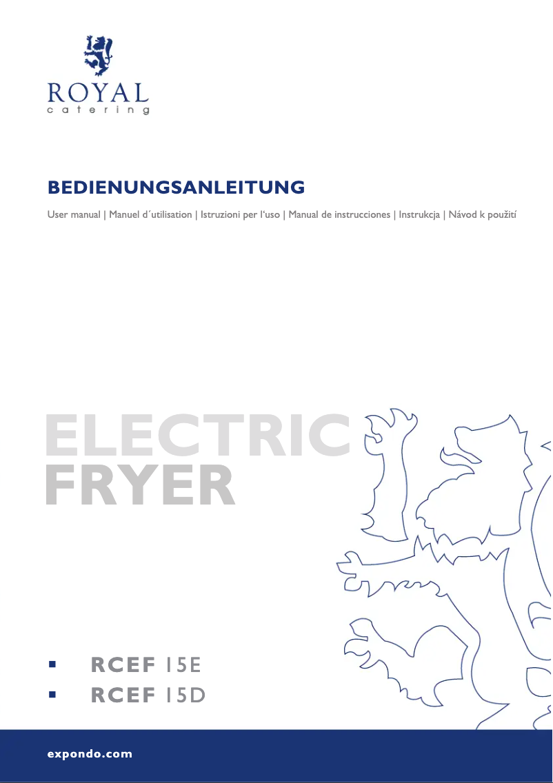 First page image of the manual for RCEF 15E