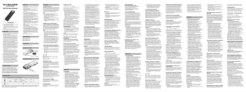 First page image of the manual for EDC23