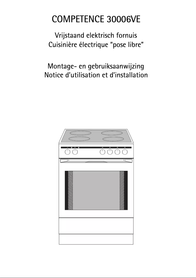 Page 1 of the manual User Manual AEG-Electrolux 30006 VE-WN