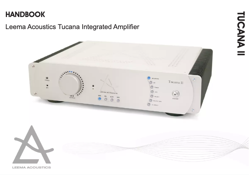 First page image of the manual for Tucana II