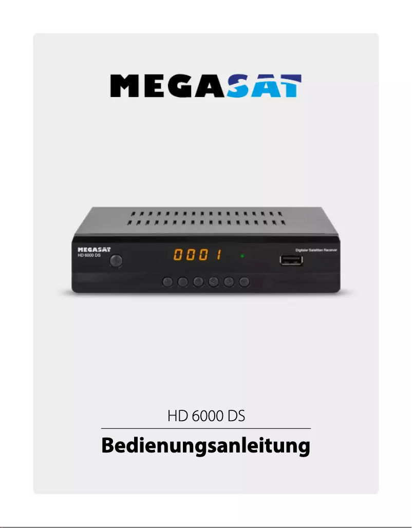 Page 1 of the manual User Manual Megasat HD 6000 DS