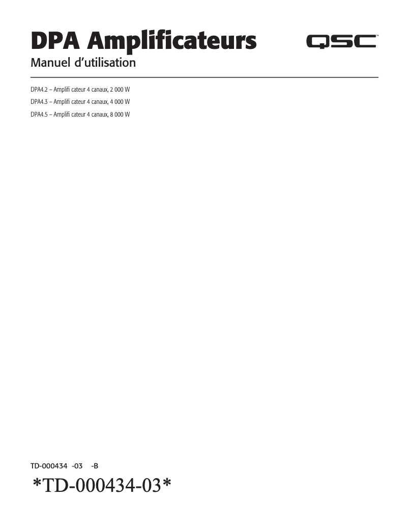 First page image of the manual for DPA 4.5