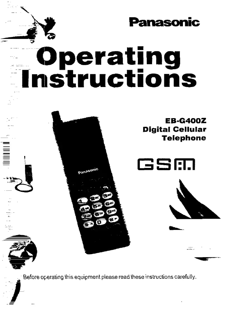 Image de la première page du manuel de l'appareil EB-G400Z