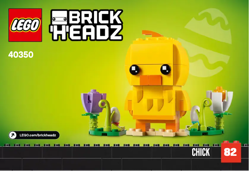 First page image of the manual for Brickheadz 40350