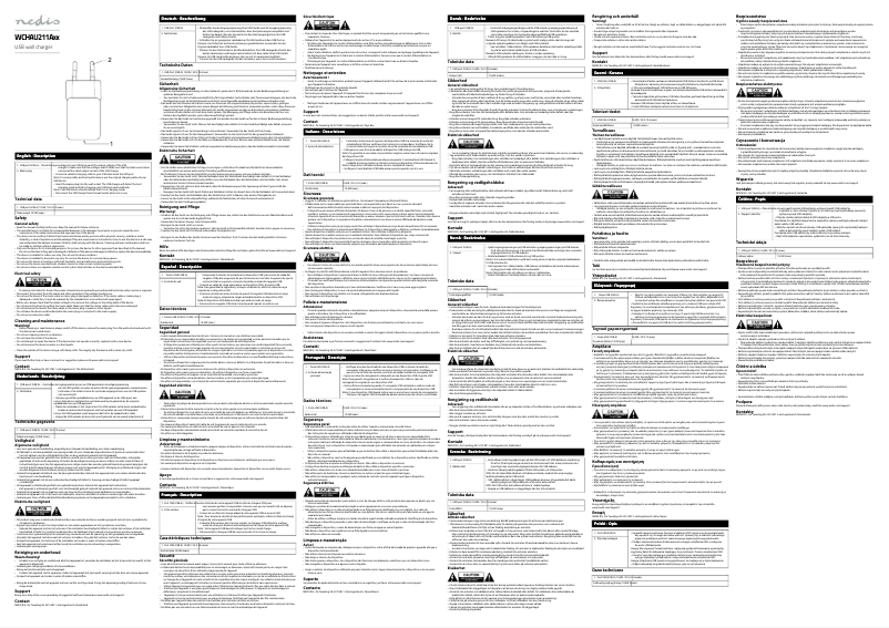 First page image of the manual for WCHAU211ABK