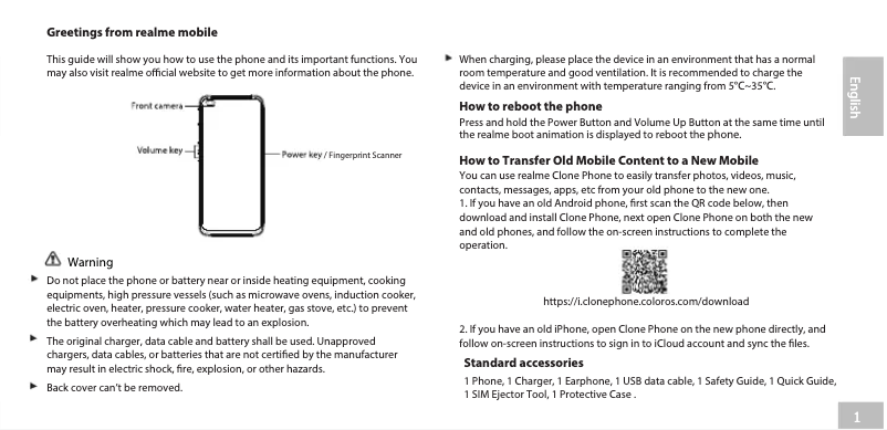First page image of the manual for 6 Pro