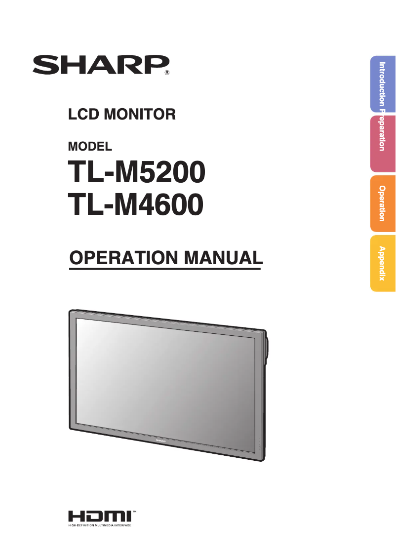 First page image of the manual for TL-M4600