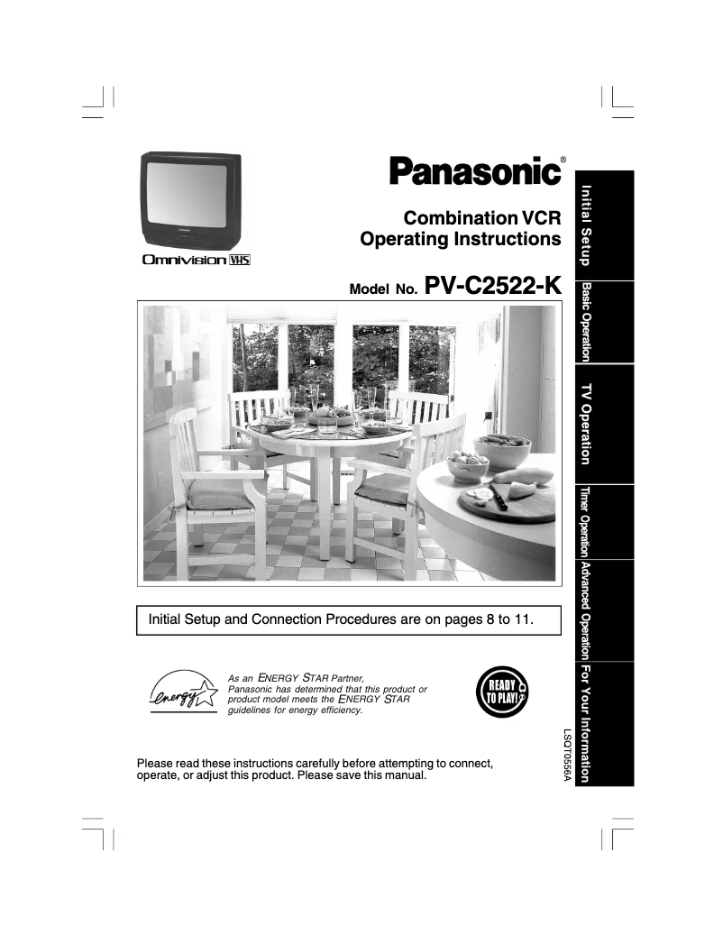 First page image of the manual for PV-C2522