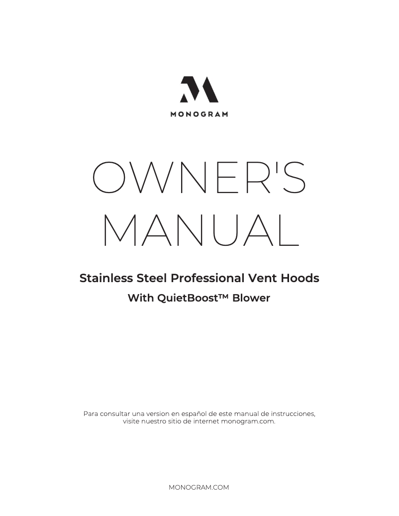 First page image of the manual for ZVW1360SPSS