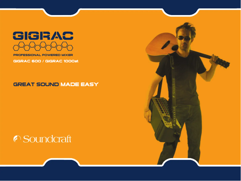 Page 1 of the manual User Manual Soundcraft GigRac 600