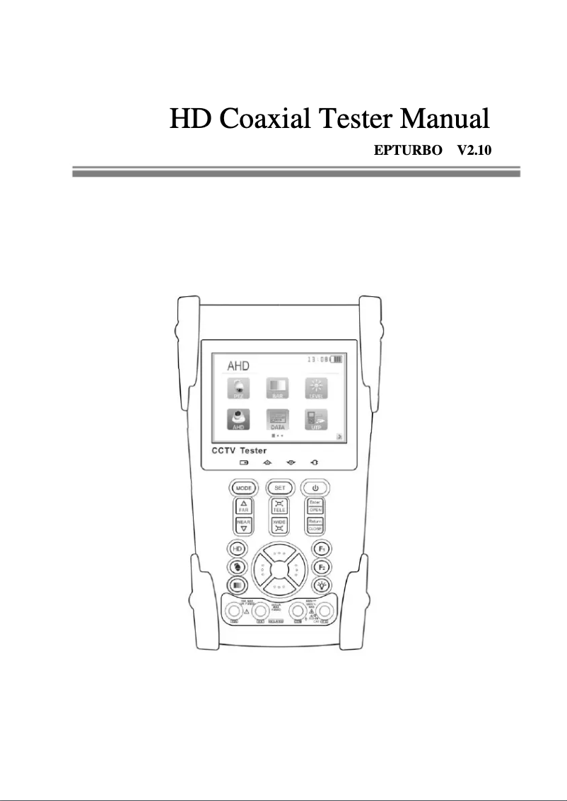 Page 1 de la notice Manuel utilisateur Epcom EP-TURBO