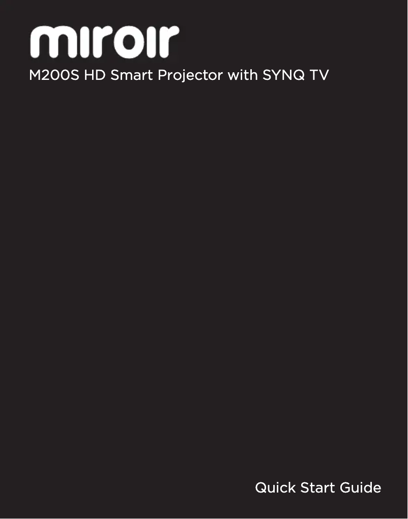 First page image of the manual for M200S