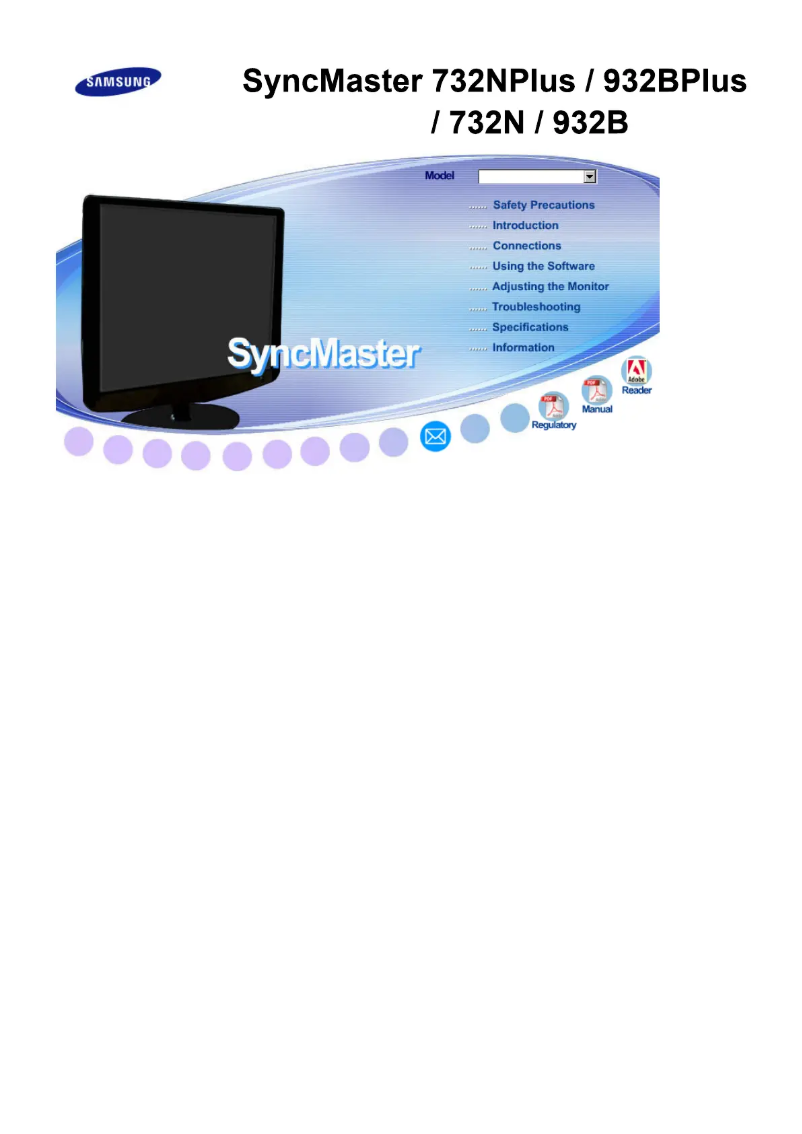 Page 1 of the manual User Manual Samsung SyncMaster 932B