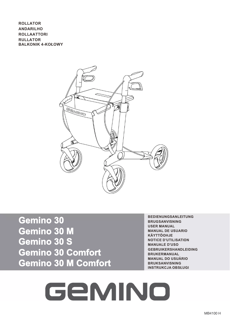 Page 1 of the manual User Manual Gemino 30 S