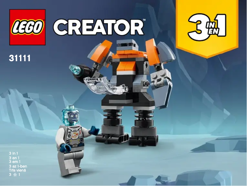 First page image of the manual for Creator 31111