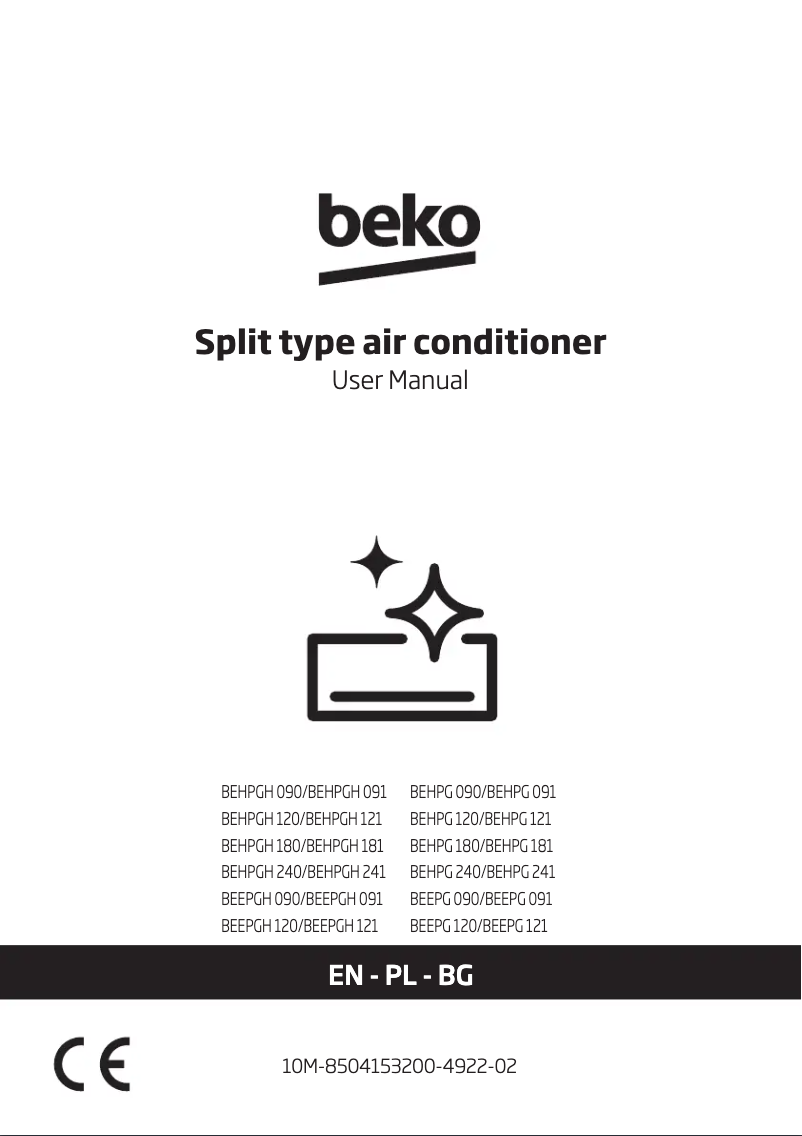 First page image of the manual for BEEPG 090/ BEEPG 091