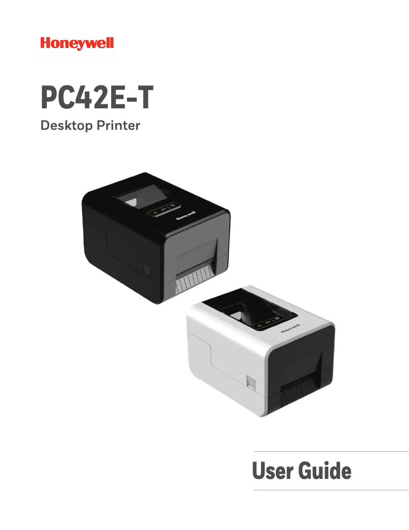 First page image of the manual for PC42E-T