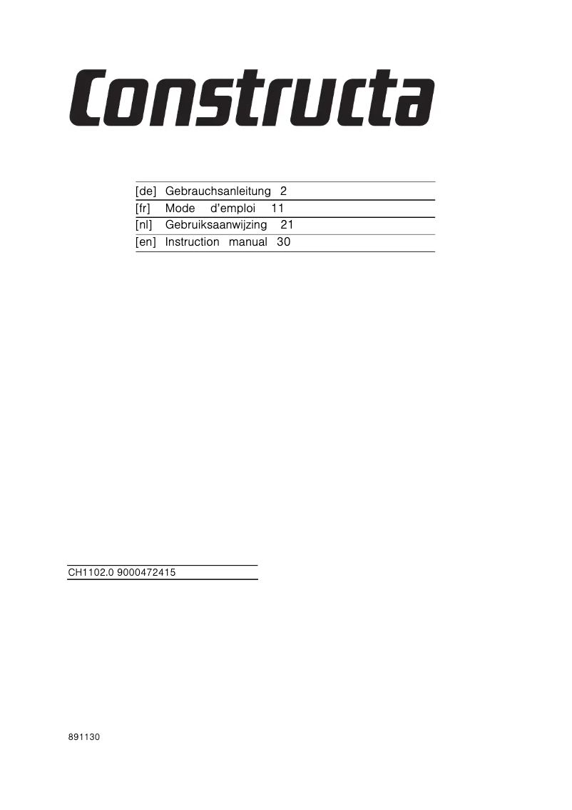 First page image of the manual for CH110220