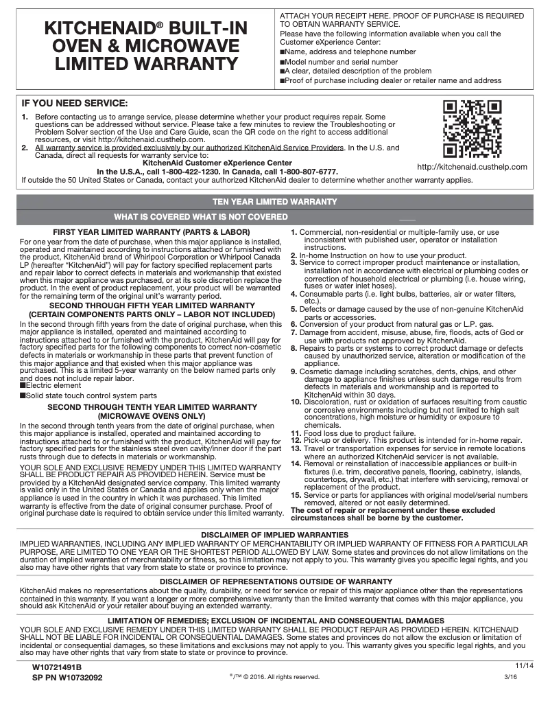 First page image of the manual for KMBS104EBL