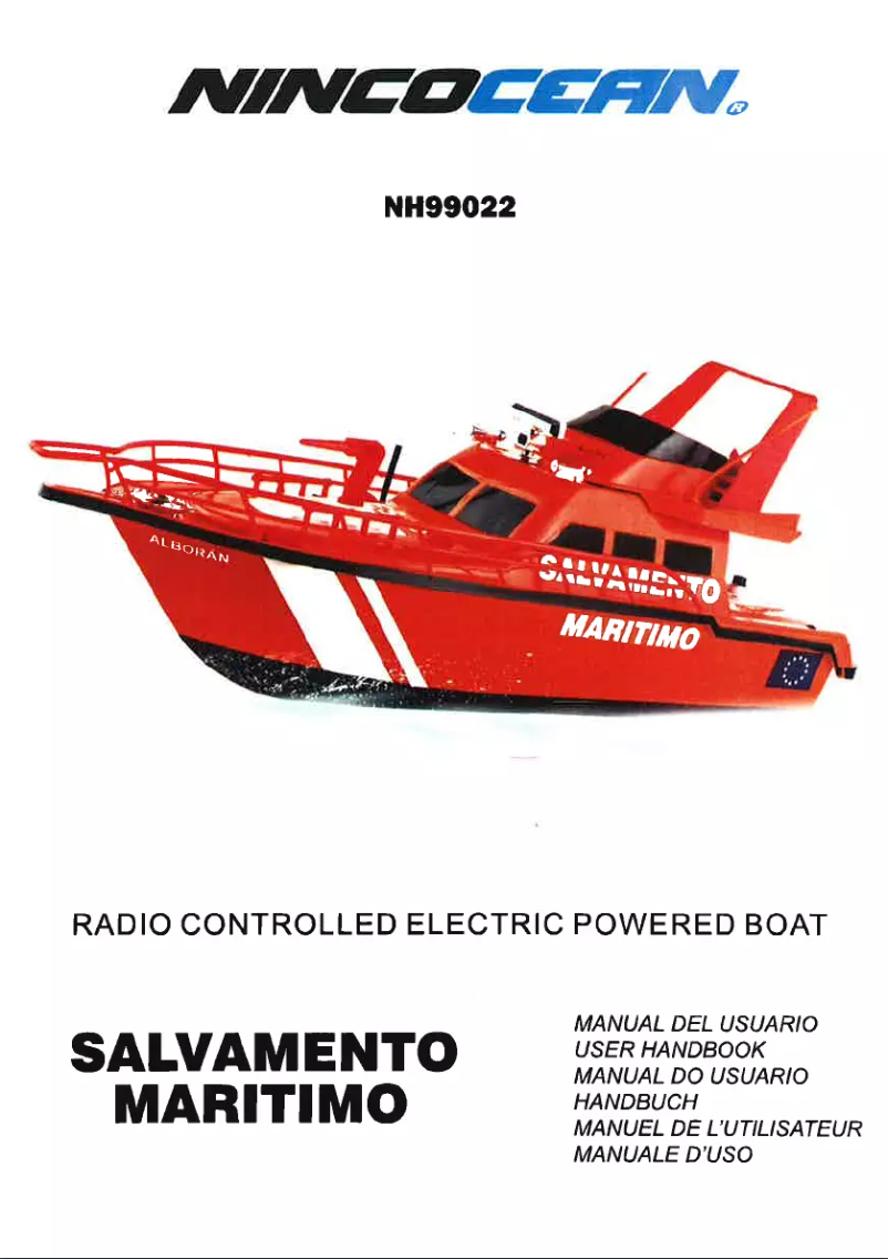 First page image of the manual for Salvamento Martimo NH99022