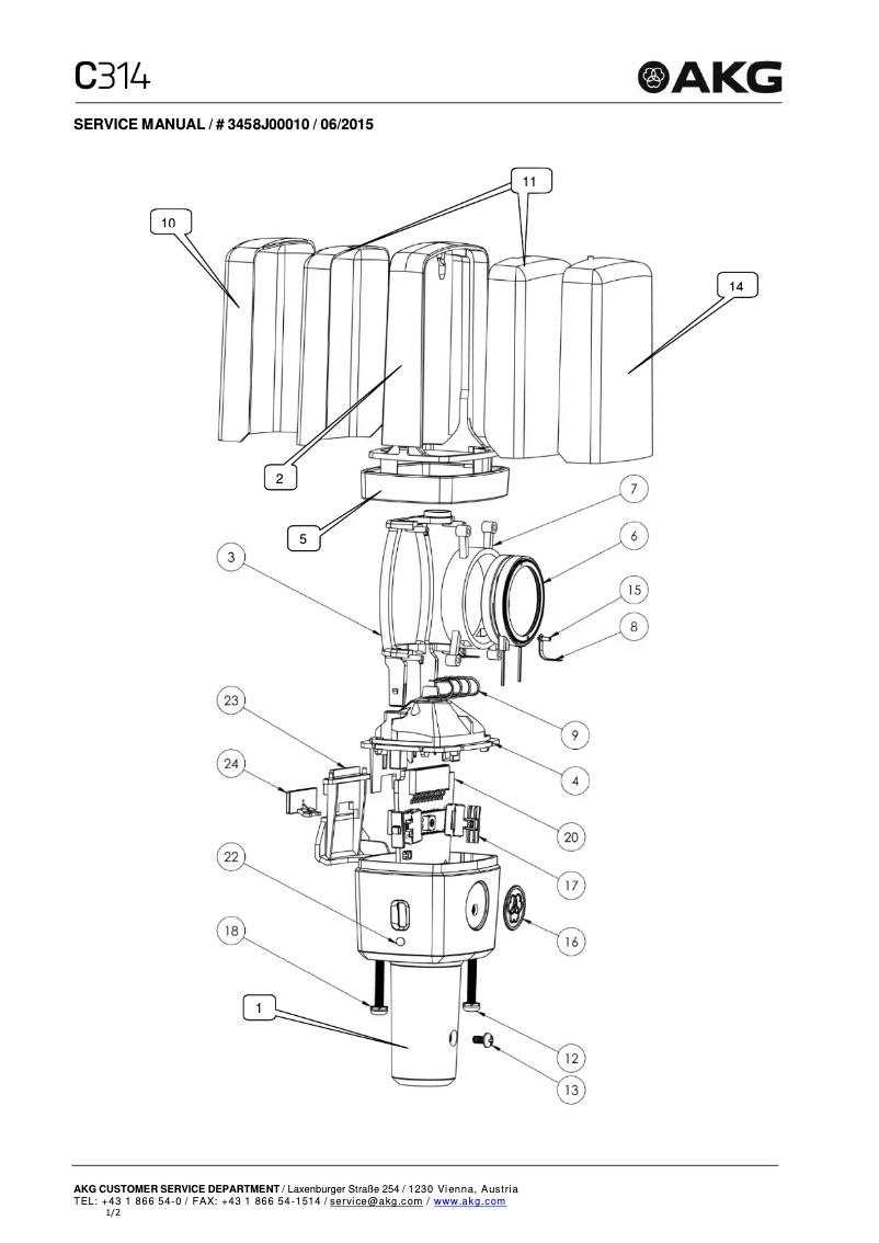 First page image of the manual for C314
